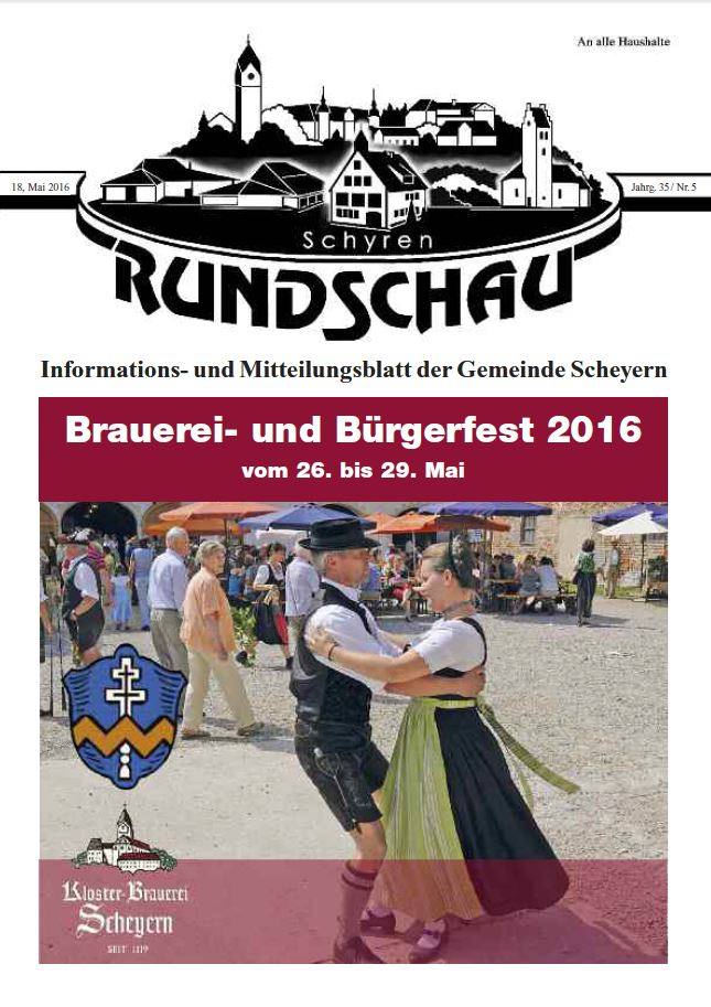 Schyren-Rundschau 05/2016 - 18.05.2016