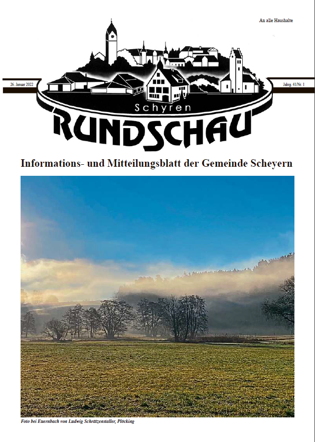 Titelbild Schyren Rundschau 01/2022