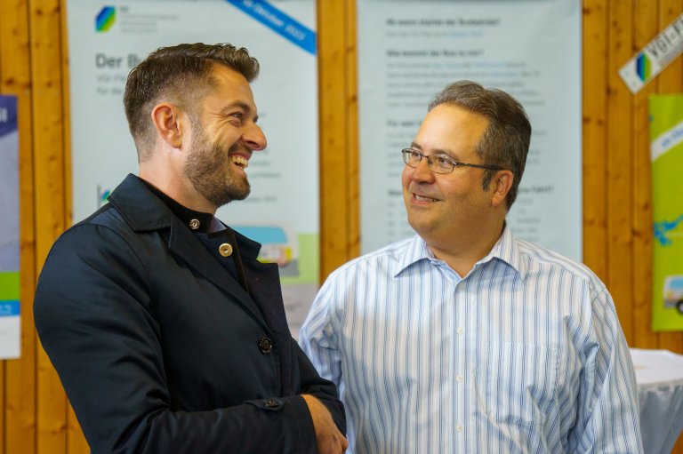 Flexi Auftaktveranstaltung - Bürgermeister Ott informiert sich - Foto Nico Deskau