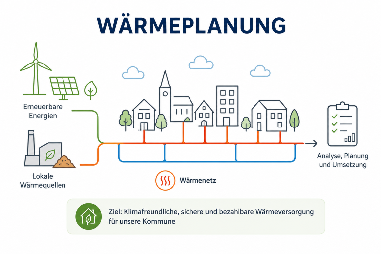 Kommunale Wärmeplanung - KI generiert