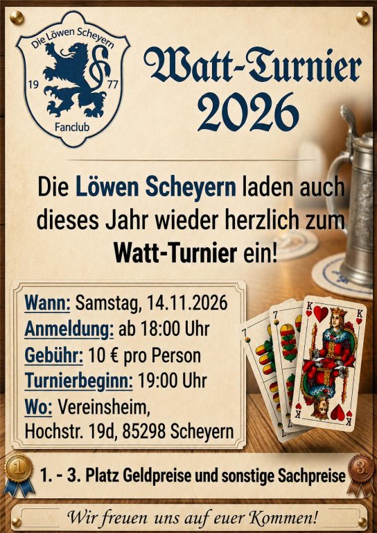 Watt-Turnier der Löwen 2026